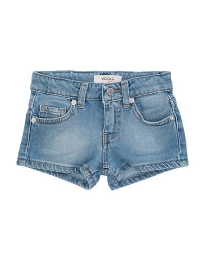 Vicolo Kids' Denim Shorts In Blue