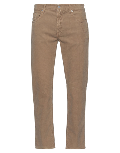 Department 5 Man Pants Sand Size 33 Cotton, Elastane In Beige