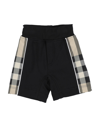 Burberry Kids' Shorts & Bermuda Shorts In Black