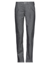 ALESSANDRO DELL'ACQUA ALESSANDRO DELL'ACQUA MAN PANTS LEAD SIZE 34 COTTON, POLYESTER, VISCOSE, ELASTANE