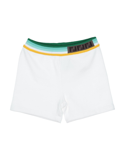 Fendi Kids' Shorts & Bermuda Shorts In White