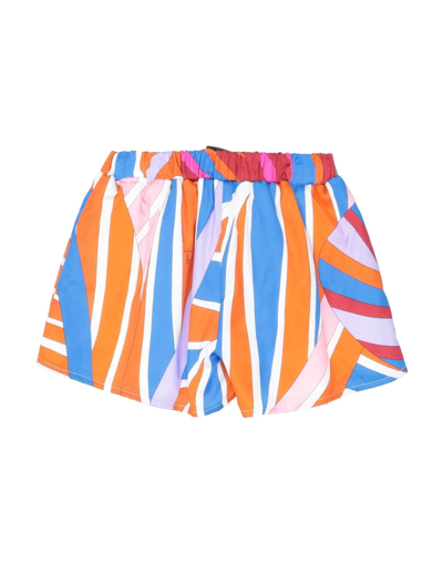 Emilio Pucci Kids' Pucci Newborn Girl Shorts & Bermuda Shorts Orange Size 3 Viscose, Silk