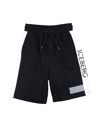 Iceberg Side-stripe Logo-print Shorts In Black