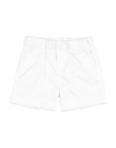 Aletta Kids'  Newborn Boy Shorts & Bermuda Shorts White Size 3 Cotton