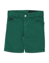 Dolce & Gabbana Kids' Shorts & Bermuda Shorts In Dark Green