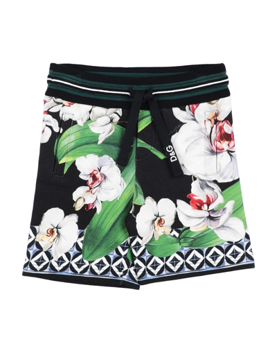 Dolce & Gabbana Kids'  Toddler Boy Shorts & Bermuda Shorts Black Size 6 Cotton, Elastane