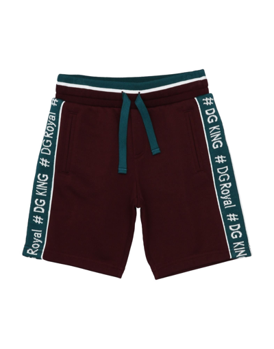 Dolce & Gabbana Kids'  Toddler Boy Shorts & Bermuda Shorts Burgundy Size 6 Cotton, Polyester, Elastane In Red