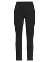 3X1 WOMAN DENIM PANTS BLACK SIZE 30 COTTON, ELASTOMULTIESTER, ELASTANE