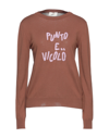 Vicolo Sweaters In Brown