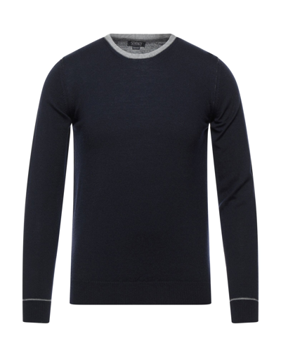 Seventy Sergio Tegon Sweaters In Dark Blue