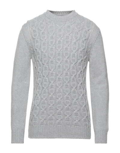 Vneck Sweaters In Light Grey