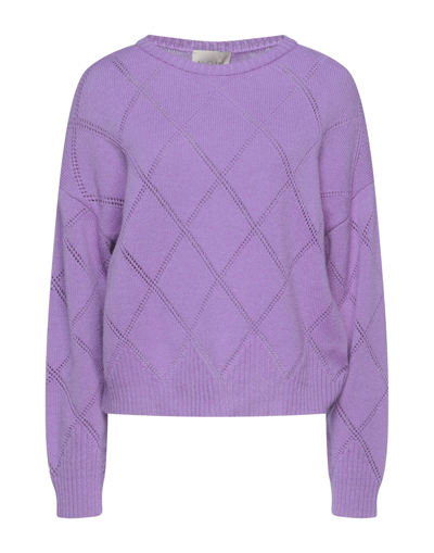 N.o.w. Andrea Rosati Cashmere Sweaters In Light Purple