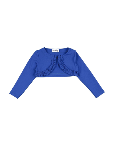 Maëlie Kids' Wrap Cardigans In Blue