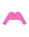 Monnalisa Kids' Wrap Cardigans In Fuchsia