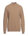 Alpha Studio Turtlenecks In Camel