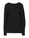 Alpha Studio Sweaters In Black