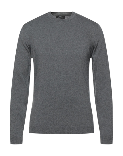 Alpha Studio Sweaters In Lead