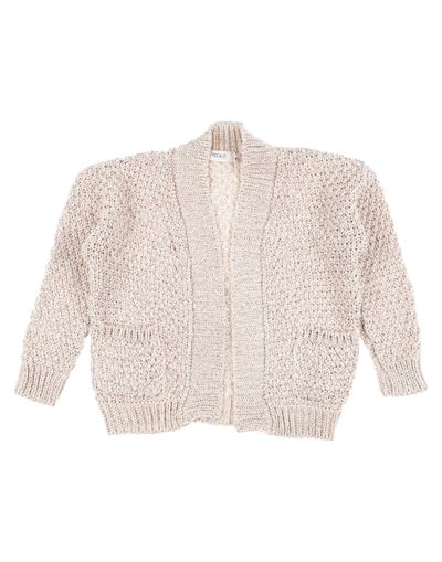 Vicolo Kids' Cardigans In Beige