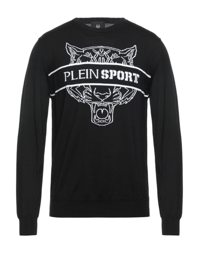 Plein Sport Sweaters In Black