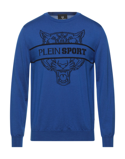 Plein Sport Sweaters In Blue