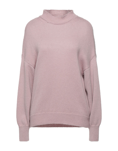 N.o.w. Andrea Rosati Cashmere Turtlenecks In Pink