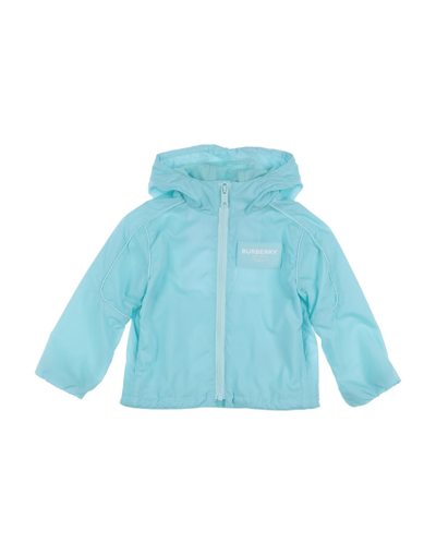 Burberry Kids' Branded Jacket Turquoise