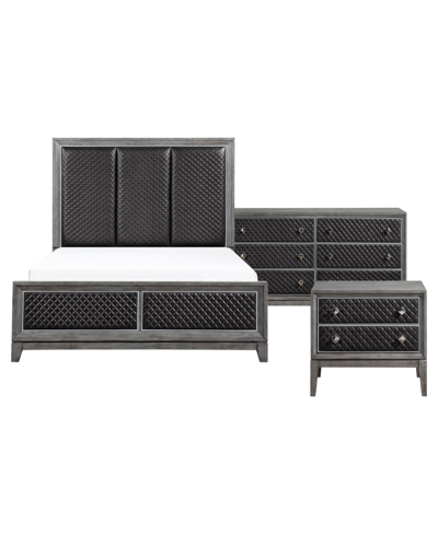 Homelegance Meredith 3pc Bedroom Set (queen Bed, Dresser & Nightstand)