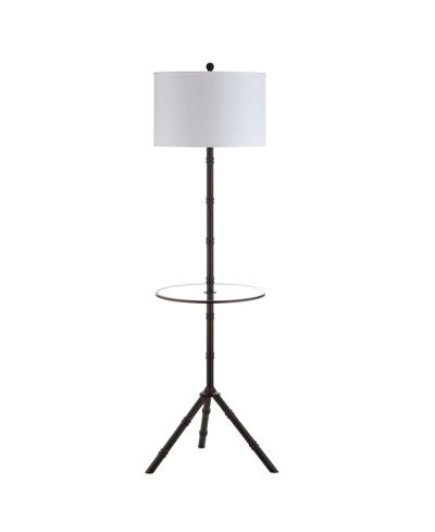 Jonathan Y Hall Led End Table Floor Lamp In Bronze