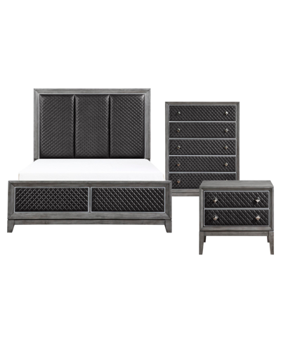 Homelegance Meredith 3pc Bedroom Set (california King Bed, Chest & Nightstand)