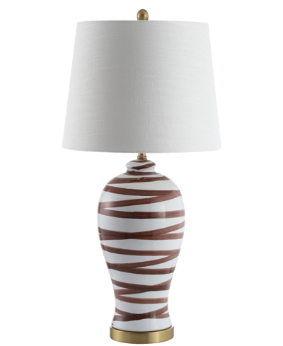 Jonathan Y Led Table Lamp In Brown