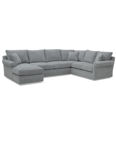 Furniture Zaniel 138" 3pc Fabric Sectional With Chaise, Created For Macy's In Dupree Stone