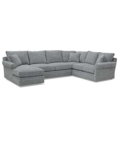 Furniture Closeout! Zaniel 138" 3pc Fabric Sectional With Chaise, Created For Macy's In Dupree Pebble
