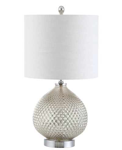 Jonathan Y Ames Led Table Lamp In Mercury Silver-tone