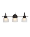 Jonathan Y Virginia 3-light Led Vanity Light In Black