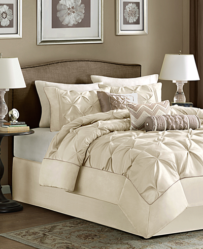 Madison Park Wilma 7-pc. California King Comforter Set Bedding In Ivory