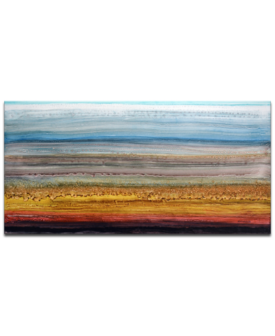 Ready2hangart , 'sky And Ground' Abstract Canvas Wall Art, 30x60" In Multi