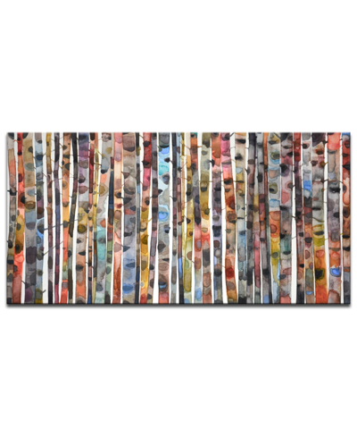 Ready2hangart , 'birch Forest' Abstract Canvas Wall Art Set,24x48" In Multi