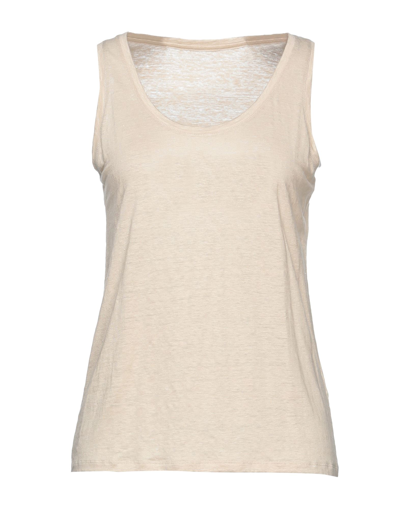 Majestic Tank Tops In Beige