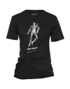 RABANNE RABANNE WOMAN T-SHIRT BLACK SIZE L ORGANIC COTTON