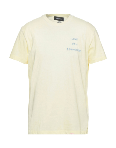 Dsquared2 T-shirts In Yellow