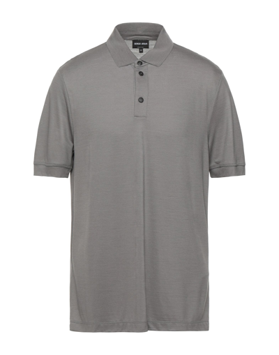 Giorgio Armani Polo Shirts In Grey