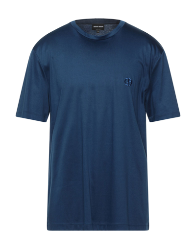 Giorgio Armani T-shirts In Blue