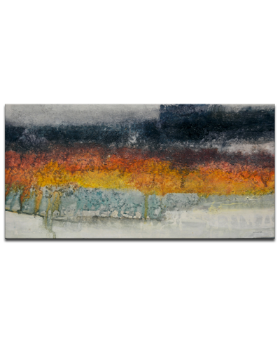 Ready2hangart , 'fields' Abstract Canvas Wall Art, 18x36" In Multi