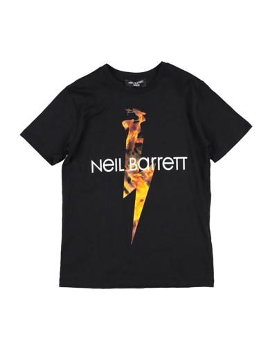 Neil Barrett Kids' T-shirts In Black