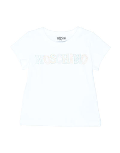 Moschino Kid Babies' T-shirts In White