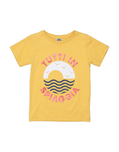 Bonton Kids' T-shirts In Yellow