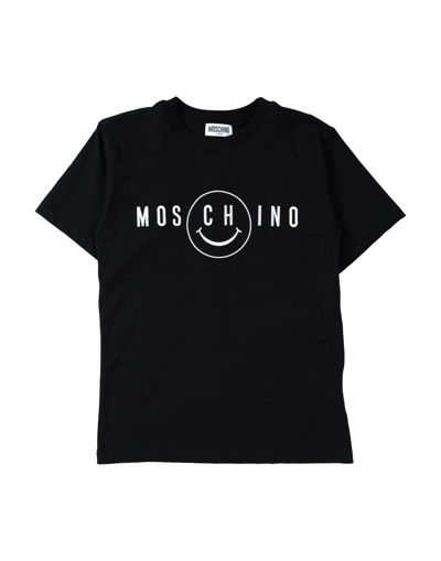 Moschino Teen Kids' T-shirts In Black