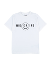 Moschino Teen Kids' T-shirts In White