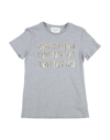 Alberta Ferretti Kids' T-shirts In Grey