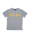 Neil Barrett Kids' T-shirts In Light Grey